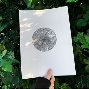 Bubble art original drawing